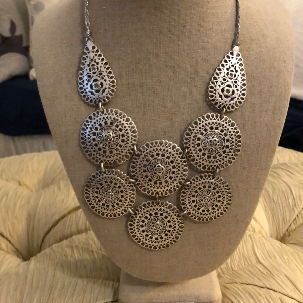 Stella & Dot Silver Necklace